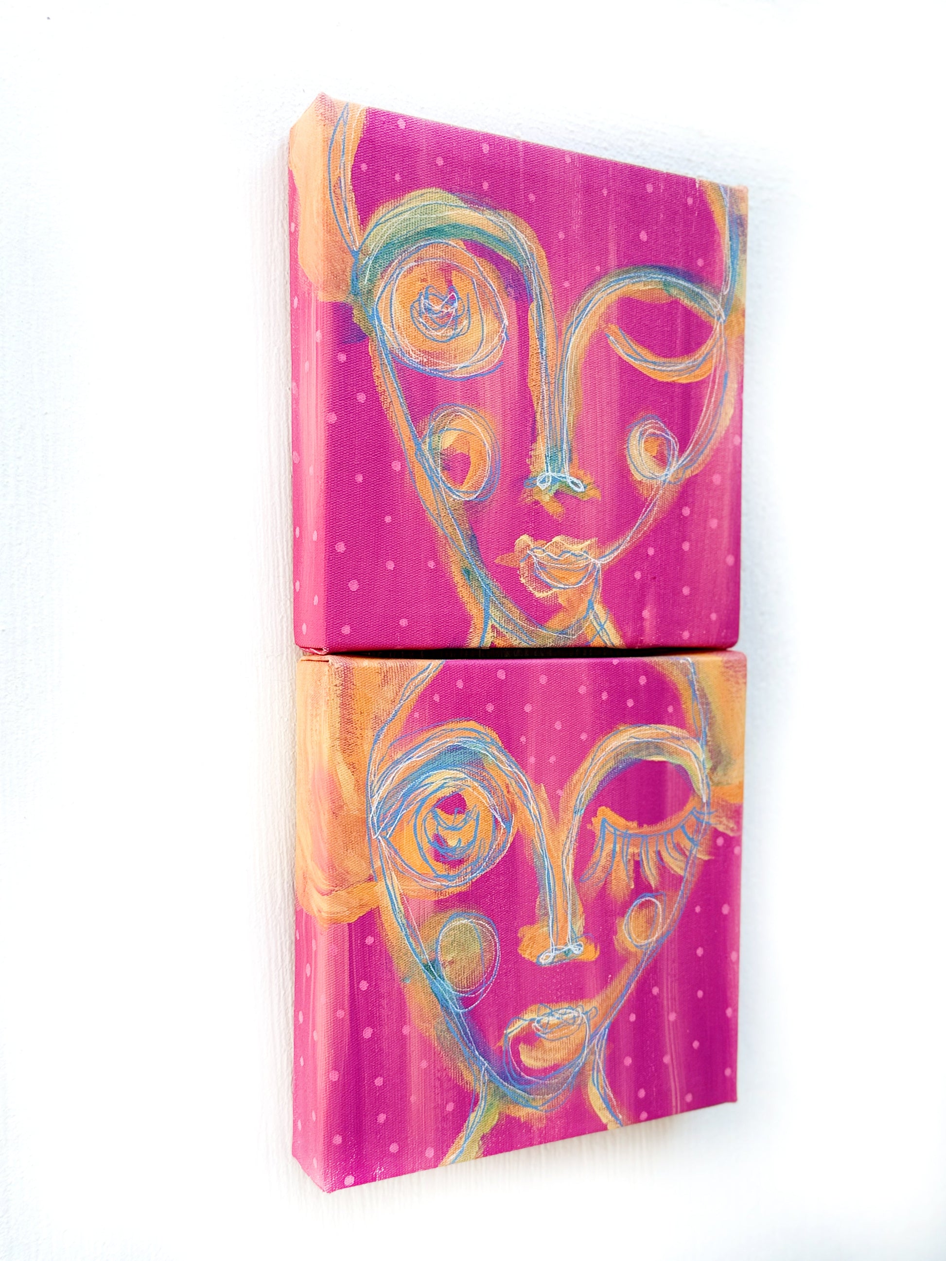 Kanvas Renkli Portre Serisi - 29