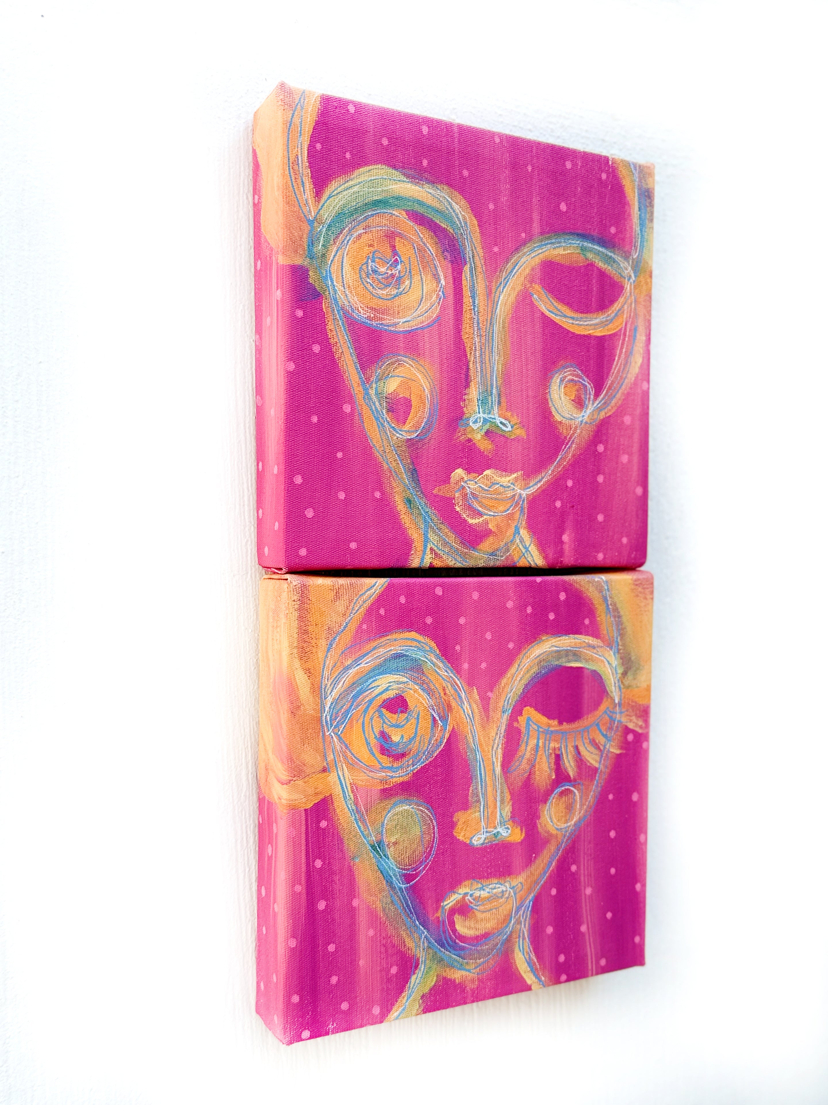 Kanvas Renkli Portre Serisi - 29