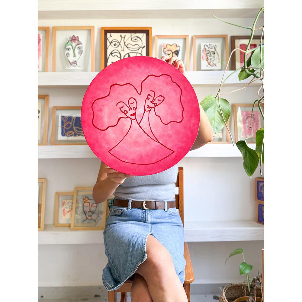 Kanvas Renkli Portre Serisi - 32