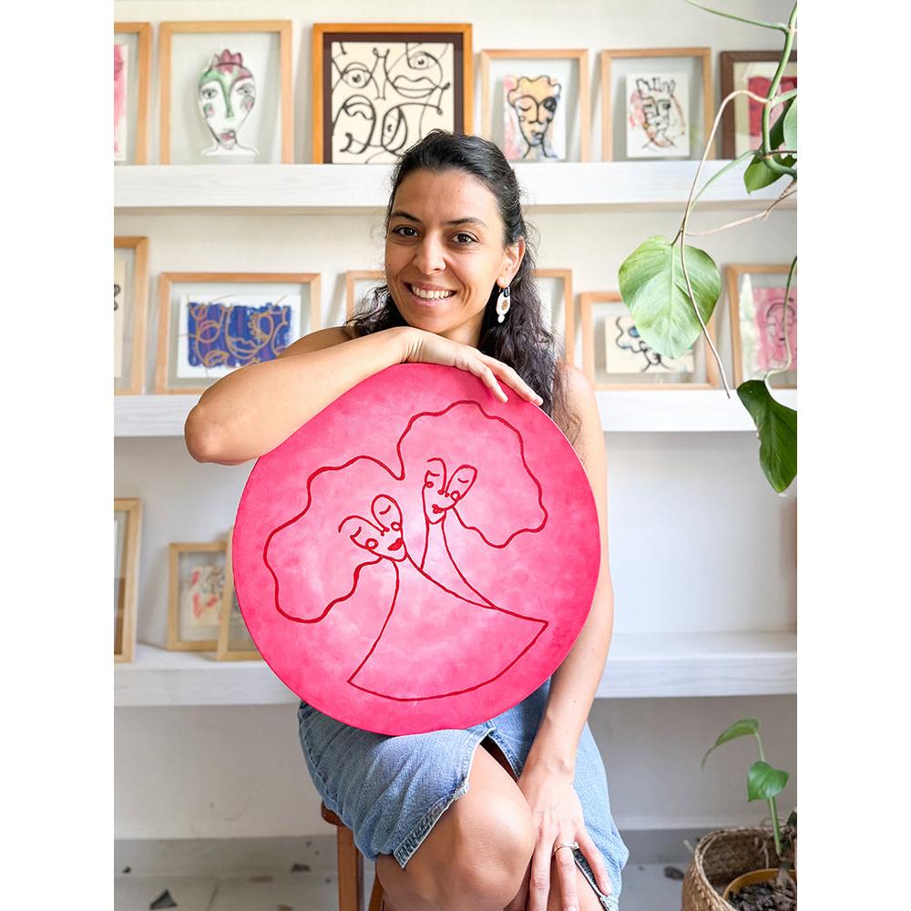 Kanvas Renkli Portre Serisi - 32