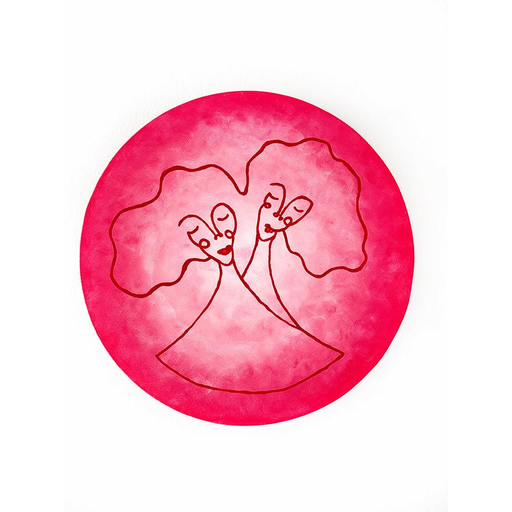 Kanvas Renkli Portre Serisi - 32