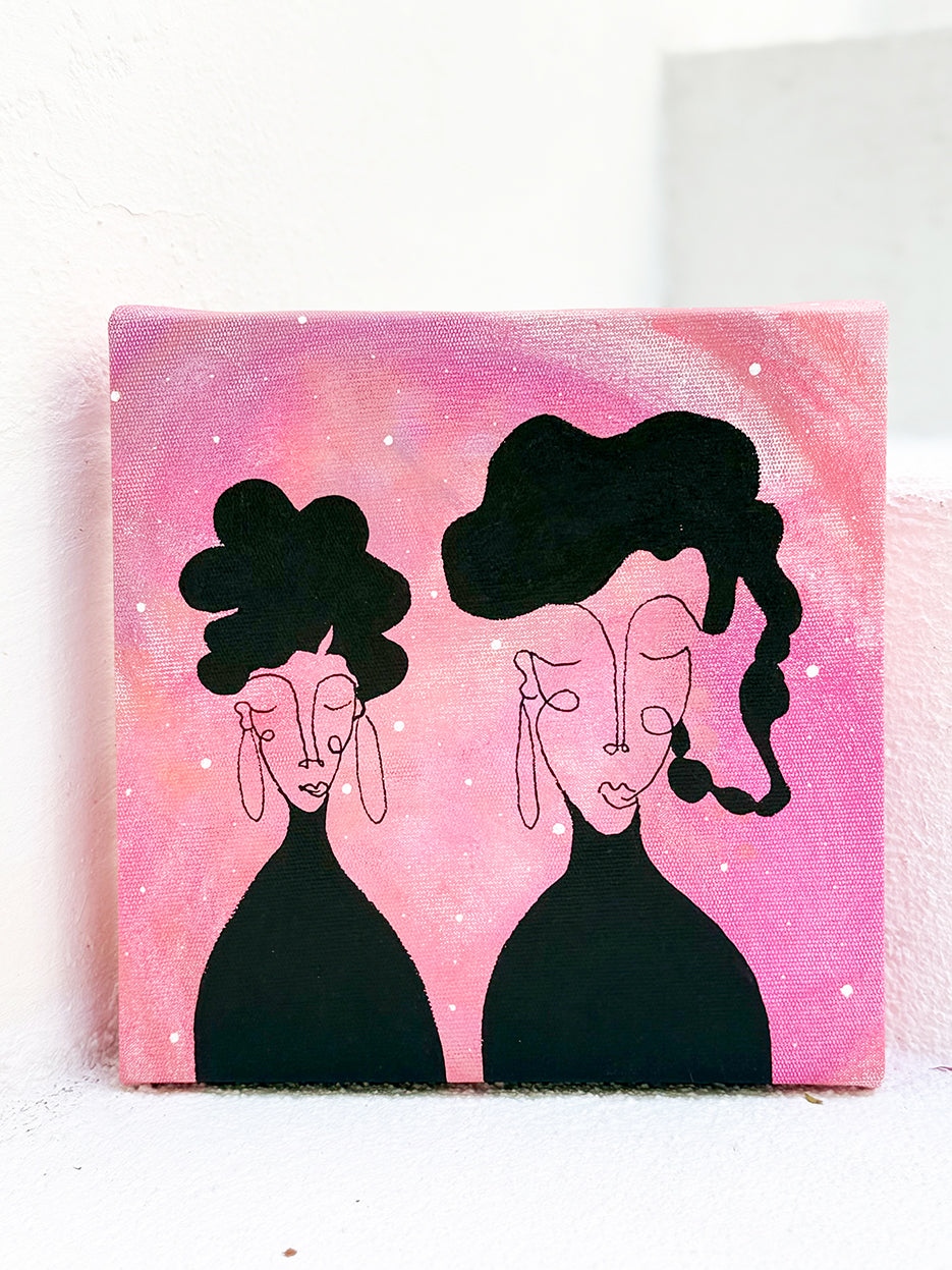 Kanvas Renkli Portre Serisi - 33