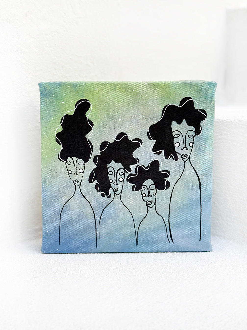 Kanvas Renkli Portre Serisi - 34