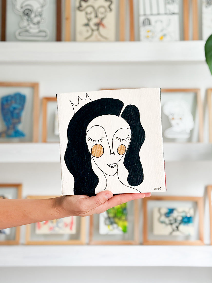 Kanvas Renkli Portre Serisi - 35