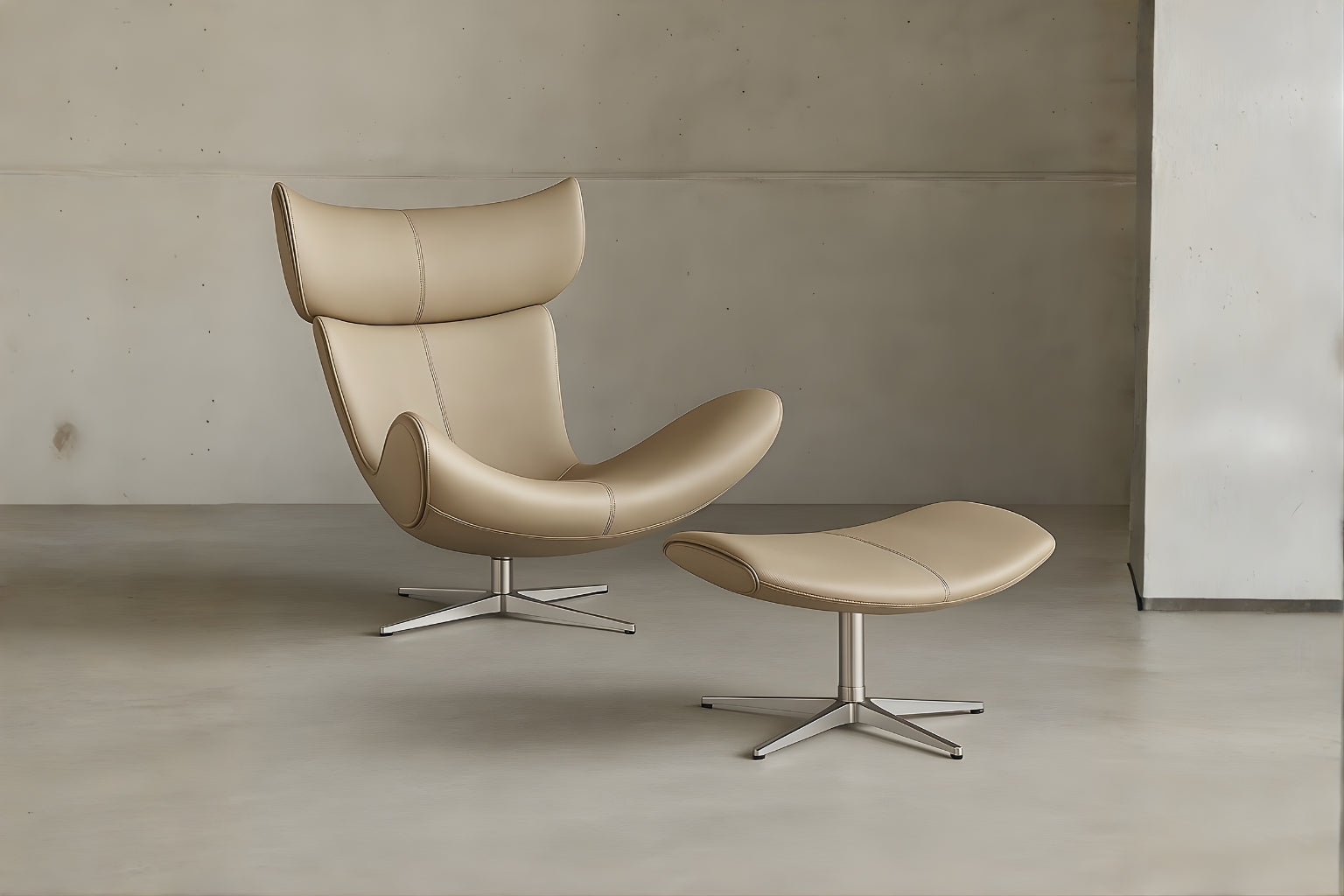 No1 Imola Lounge Chair Style Real Leather Armchair