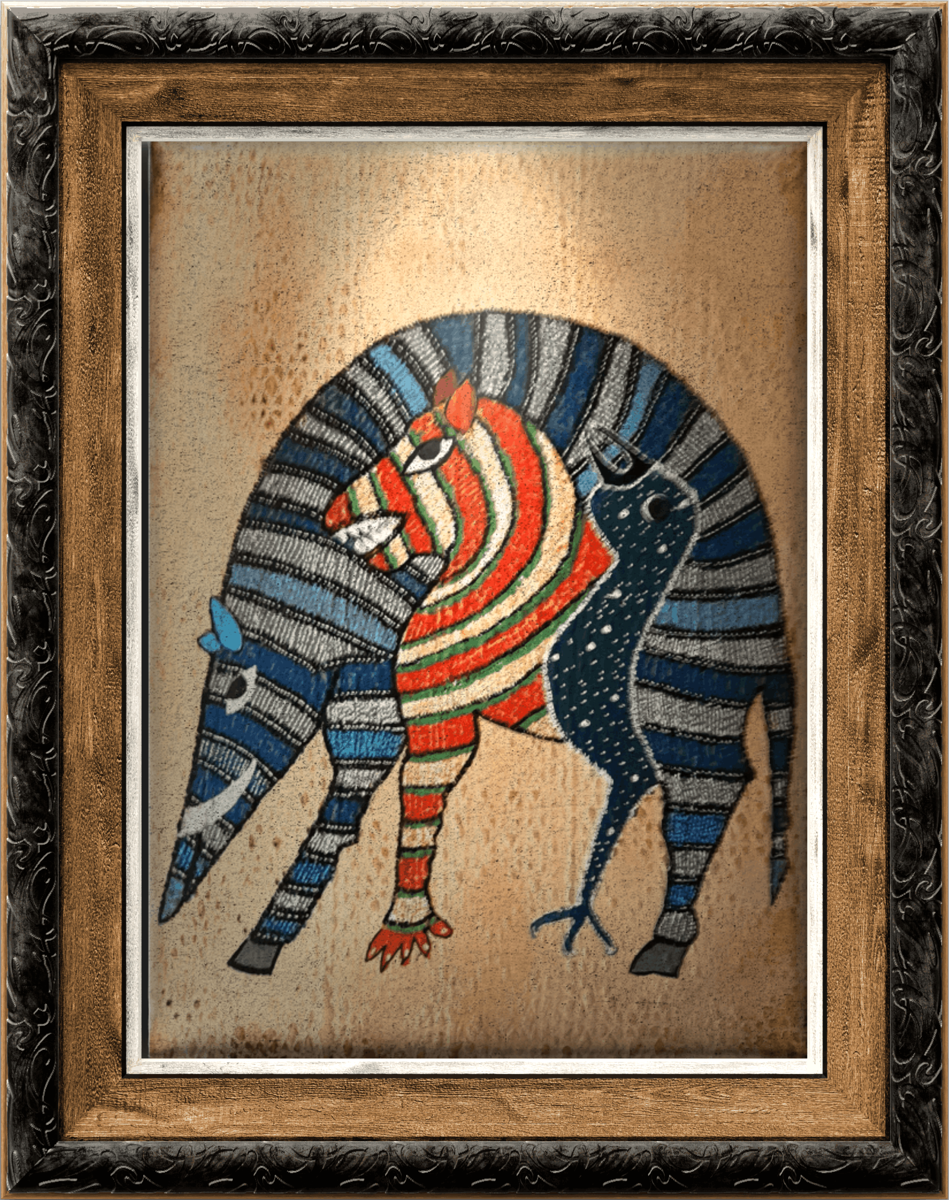 Kardeşlik Tablo El Yapımı Ahşap Üzerine Akrilik Duvar Dekoru