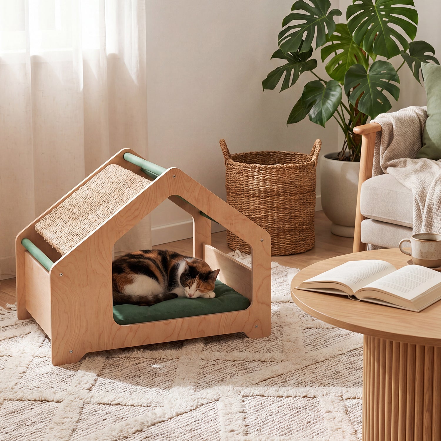 Patty Yeşil Kedi Evi