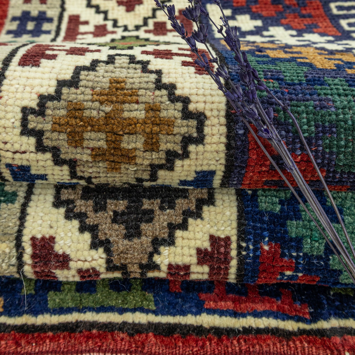 Karya Rustik Tasarımlı Yün Halı 131x179 cm