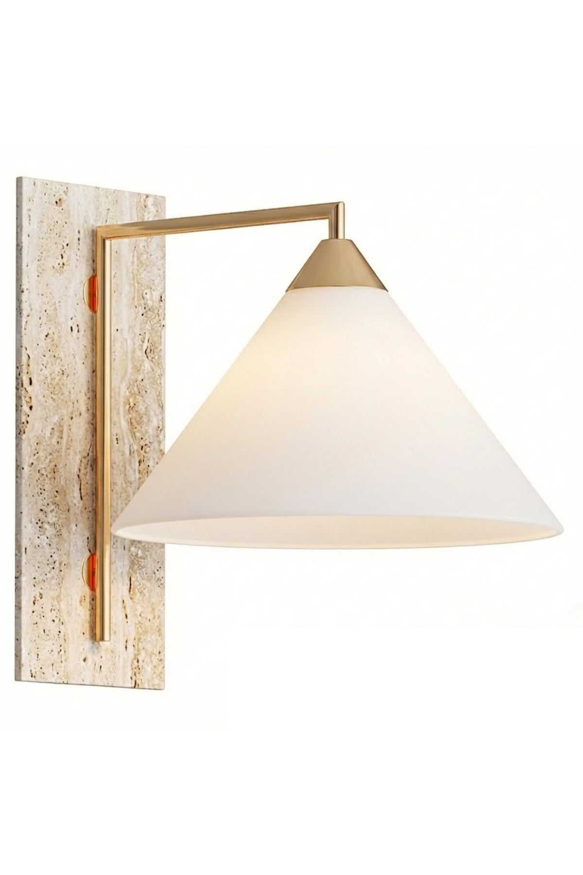 Kavlora Modern Traverten Gövdeli Tasarım Aplik-Aplik-Ronisu Aydınlatma-Eskitme-NowShopFun