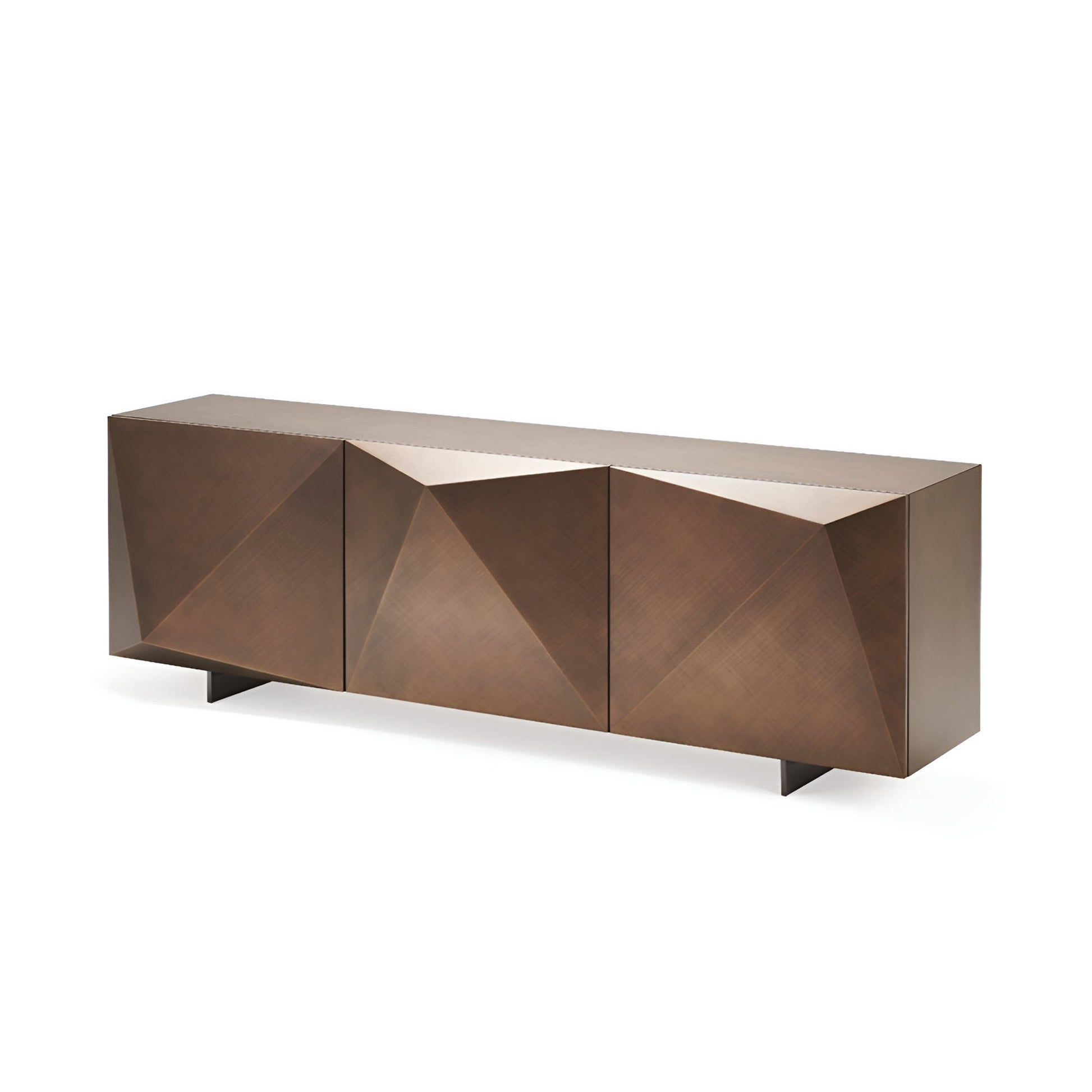 Kayak Fırça Darbeli Bronz Ahşap Büfe-Büfe-Cattelan Italia-NowShopFun
