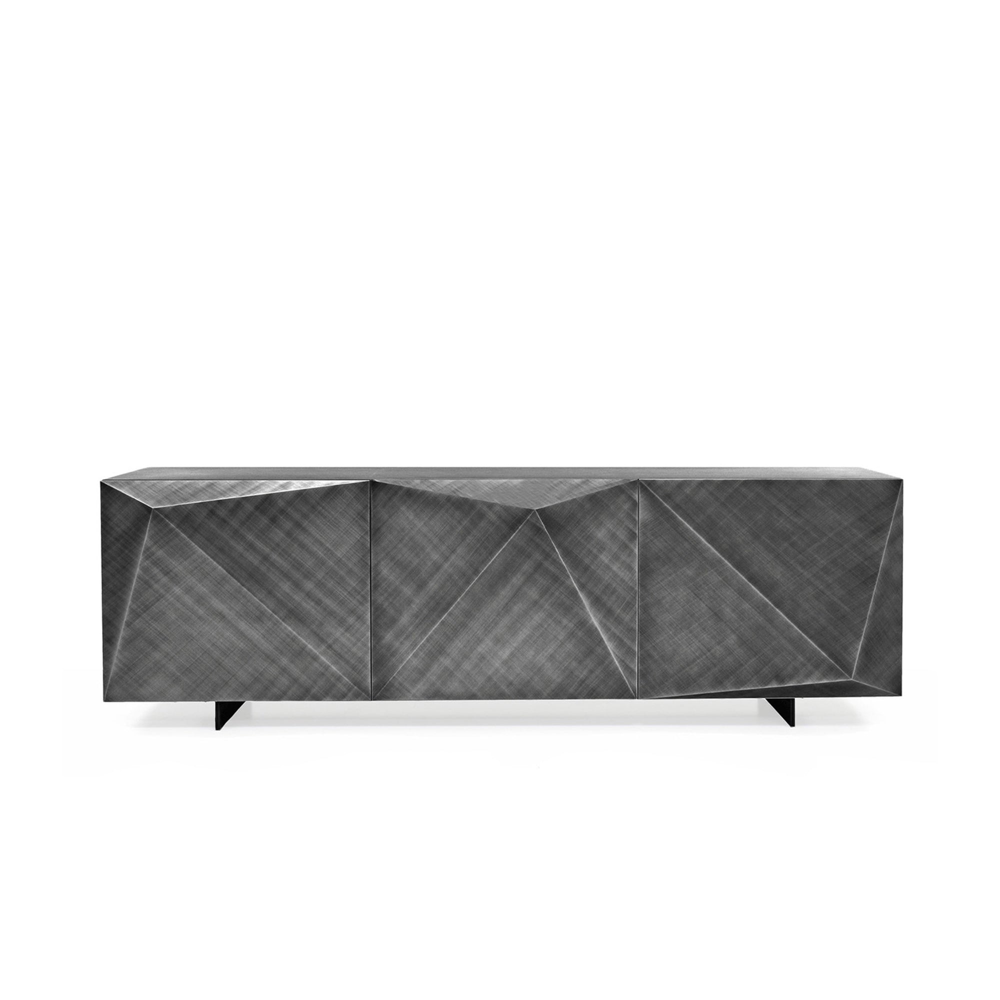 Kayak Fırça Darbeli Gri Ahşap Büfe-Büfe-Cattelan Italia-NowShopFun