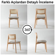 İrem Masif Kayın Sandalye (2'li Set)