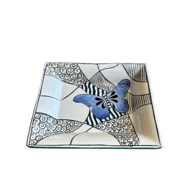 Kelebek Küllük ve Puro Tabağı-Puro Küllük-Saleenart Design Objects-Mavi-NowShopFun