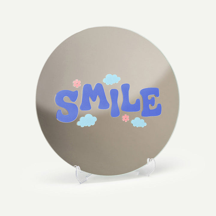 Kendi Aynanı Tasarla / Yuvarlak Ayna-Ayna-Color Reflect-Yuvarlak Ayna-Smile Sticker-Lacivert-NowShopFun