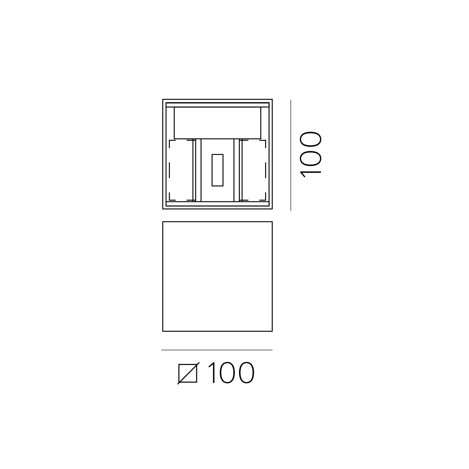 Kendo Apli̇K 2l Black Ø10x10 Cm Led 2x6w 3000k