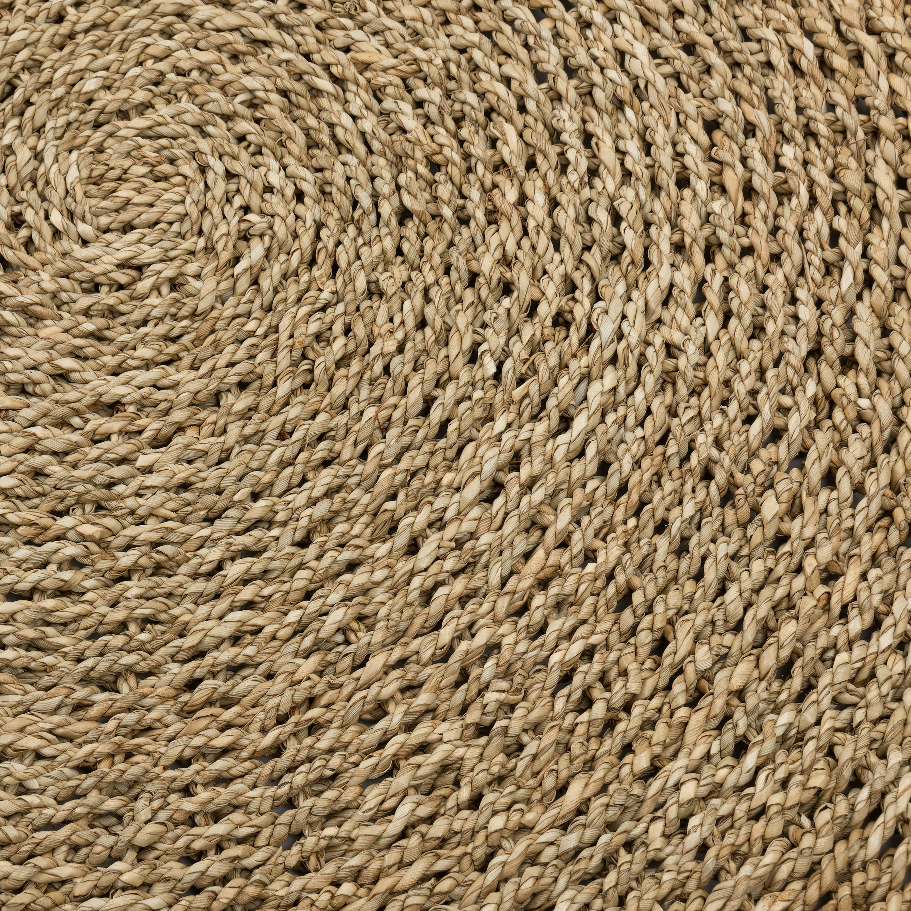 Kilim Jüt Naturel Beyaz Kenarlı D.100 cm