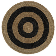 Kilim Jüt Naturel Siyah Çizgili D.150 cm
