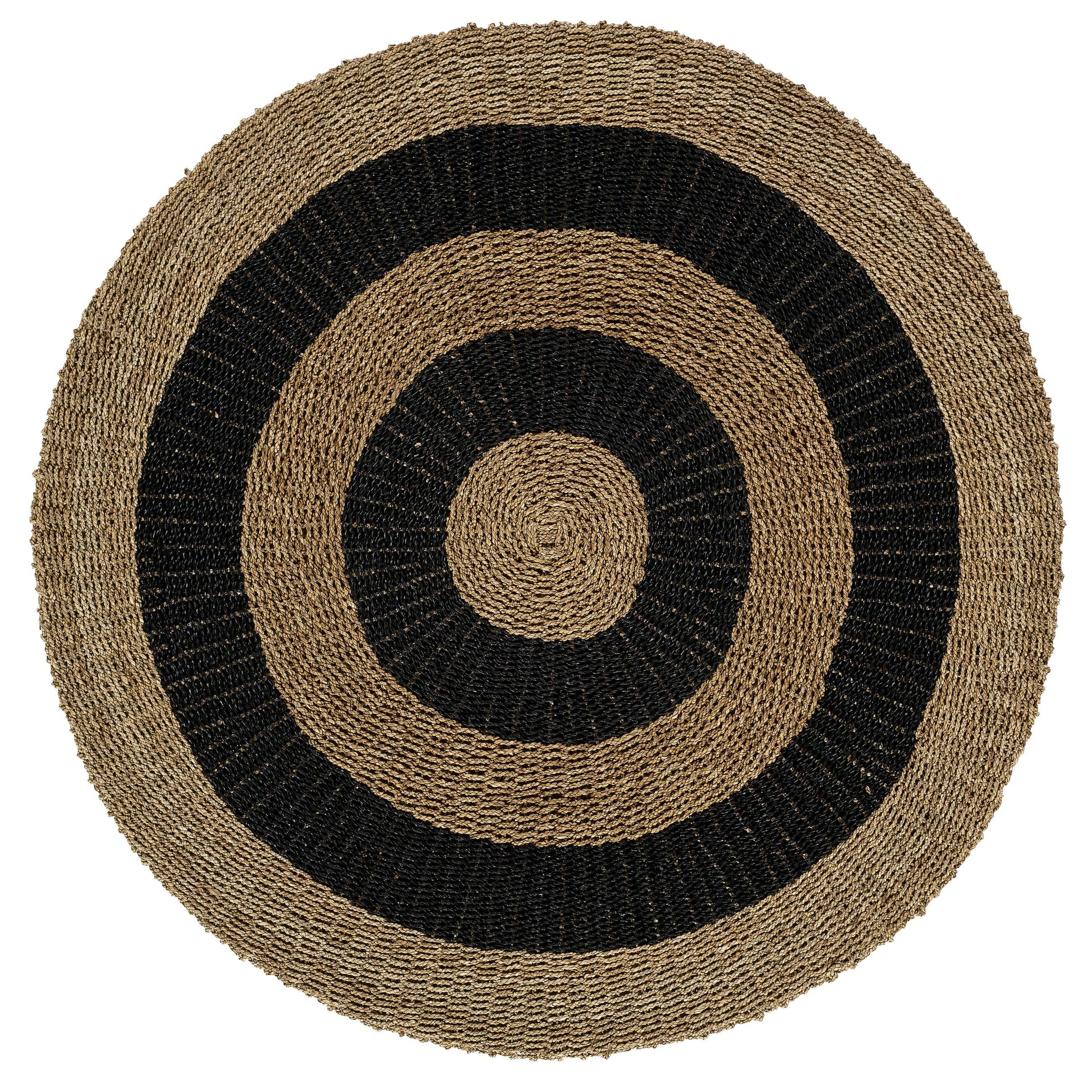 Kilim Jüt Naturel Siyah Çizgili D.150 cm