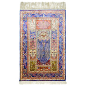 İpekten El Dokuma Namazlık Kayseri Halısı 78x116 Cm