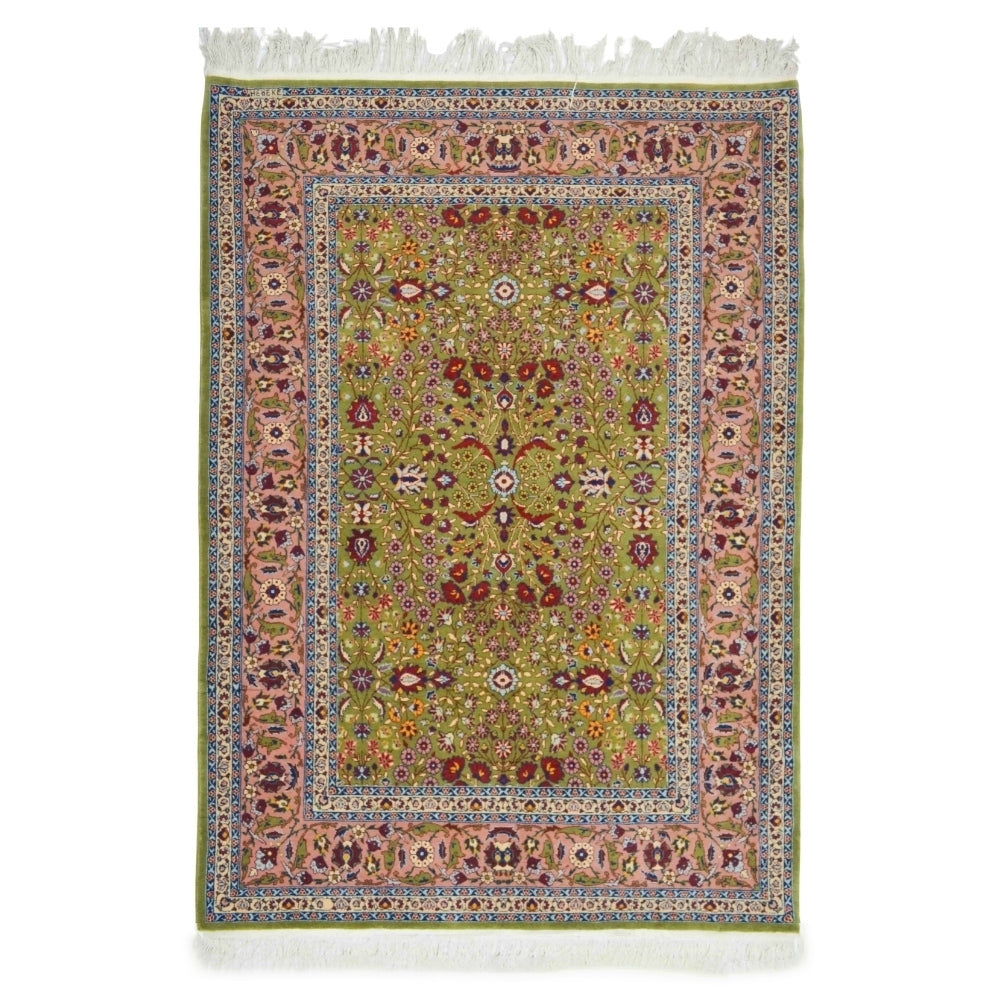 Yedi Dağın Çiçeği Desenli El Dokuma Hereke Halısı