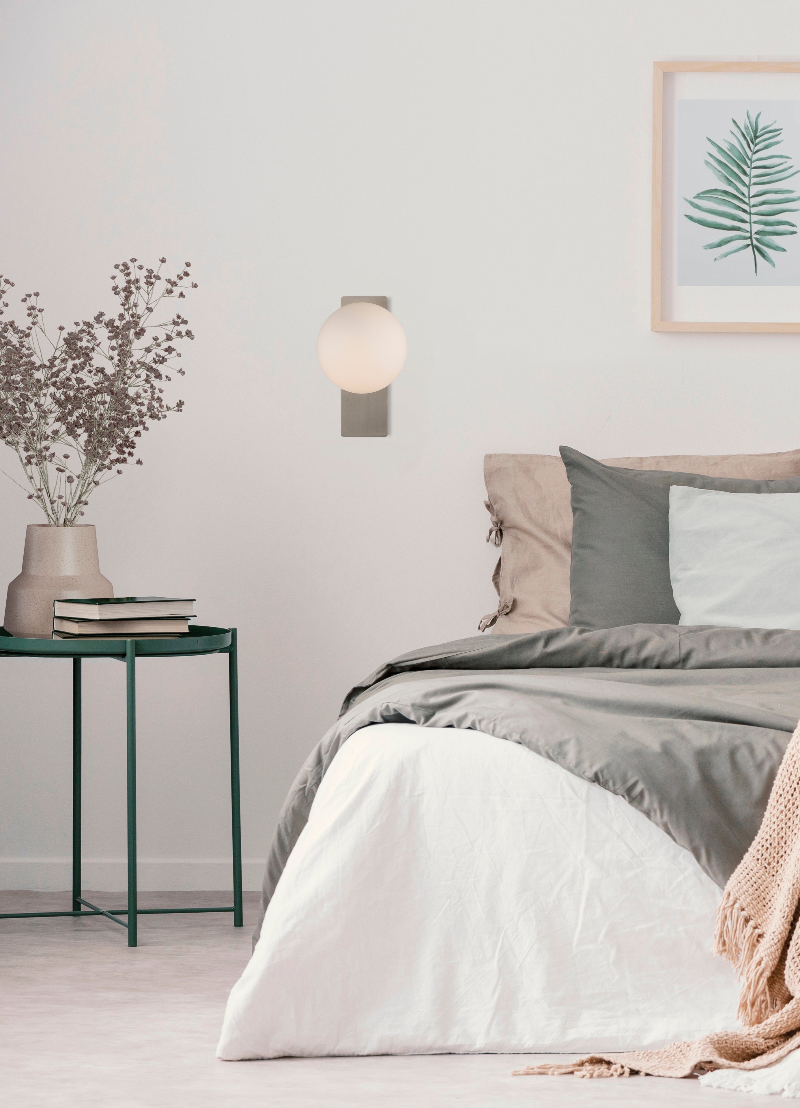 Kin Apli̇k Nikel Ø15x17,7x24 Cm Led 8w 2700k