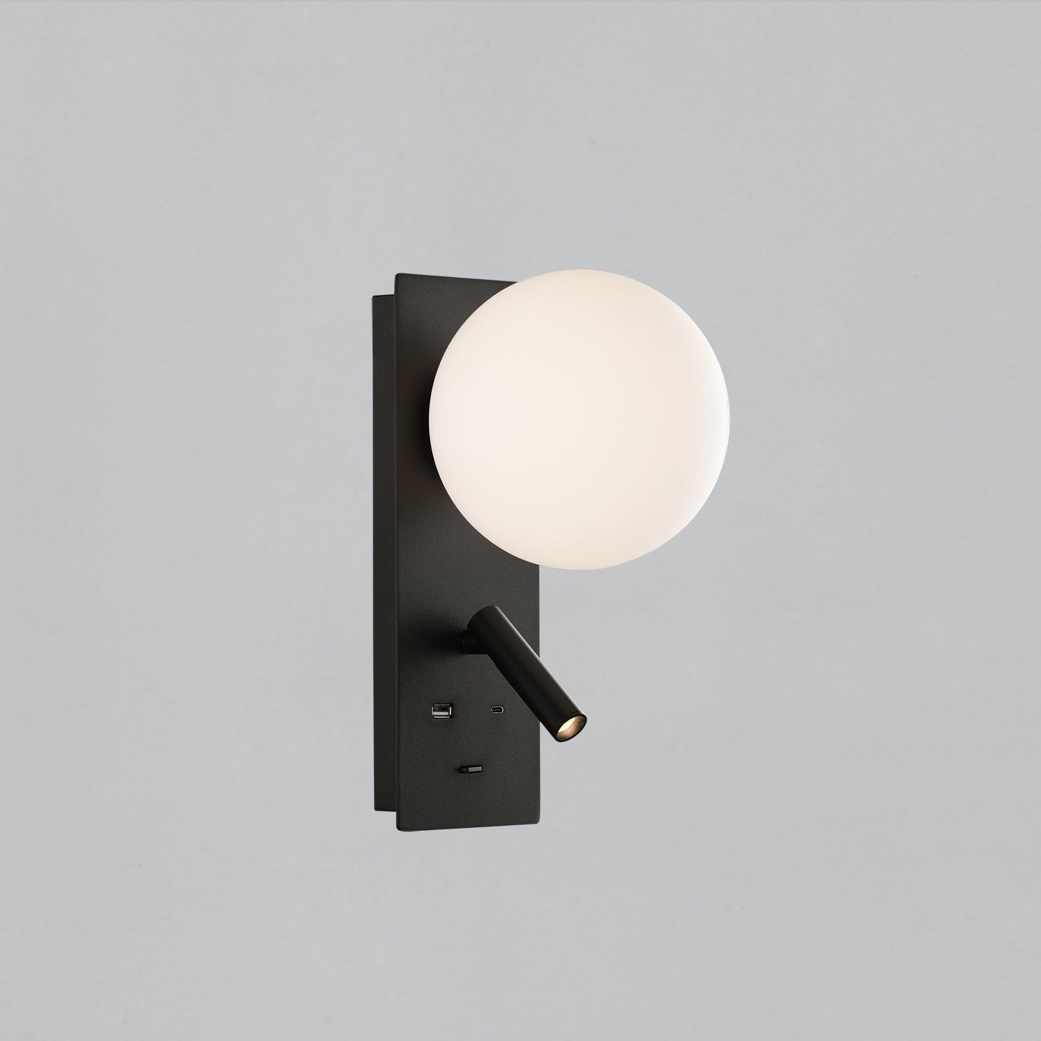 Kin Apli̇k Si̇yah Ø15x17,7x28 Cm Led 8w+3w 2700k