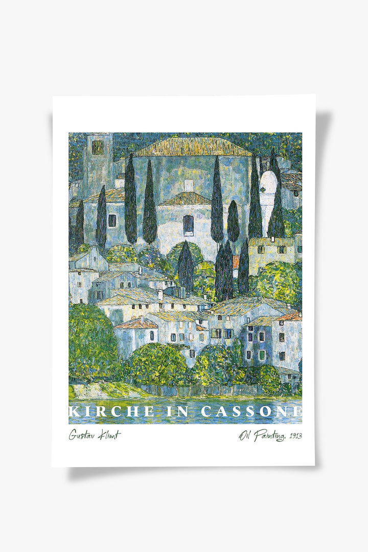 Kirche In Cassone | Gustav Klimt Baskı-Baskı-ODA.products-30x40 cm-Çerçevesiz-NowShopFun