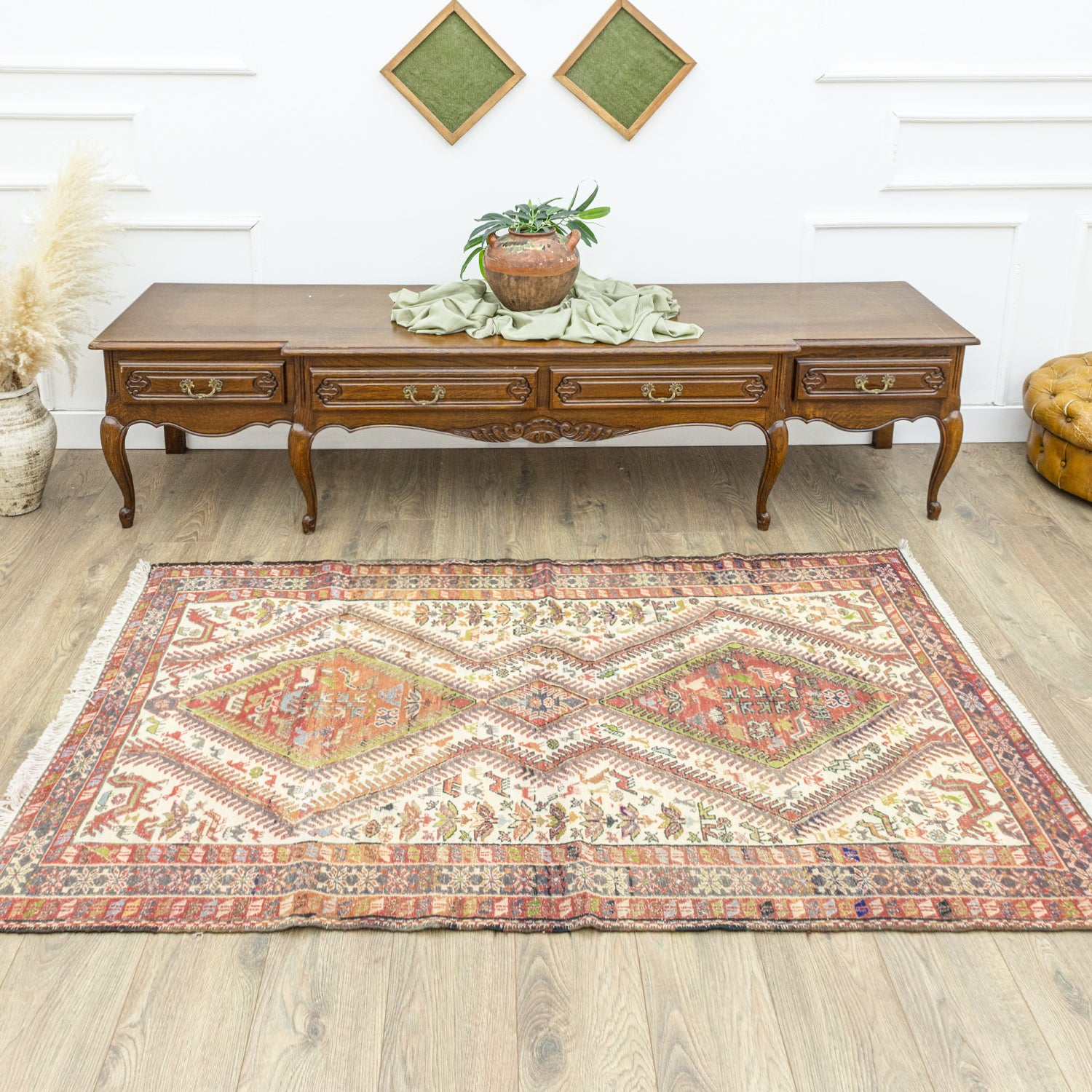 Kirk Geometrik Tasarımlı Sumak Kilim 115x192 cm