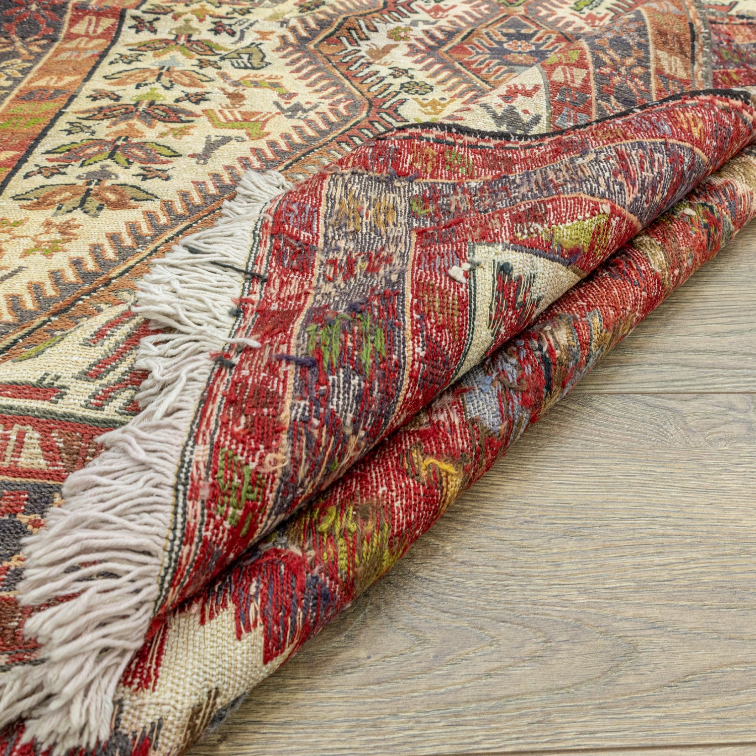 Kirk Geometrik Tasarımlı Sumak Kilim 115x192 cm