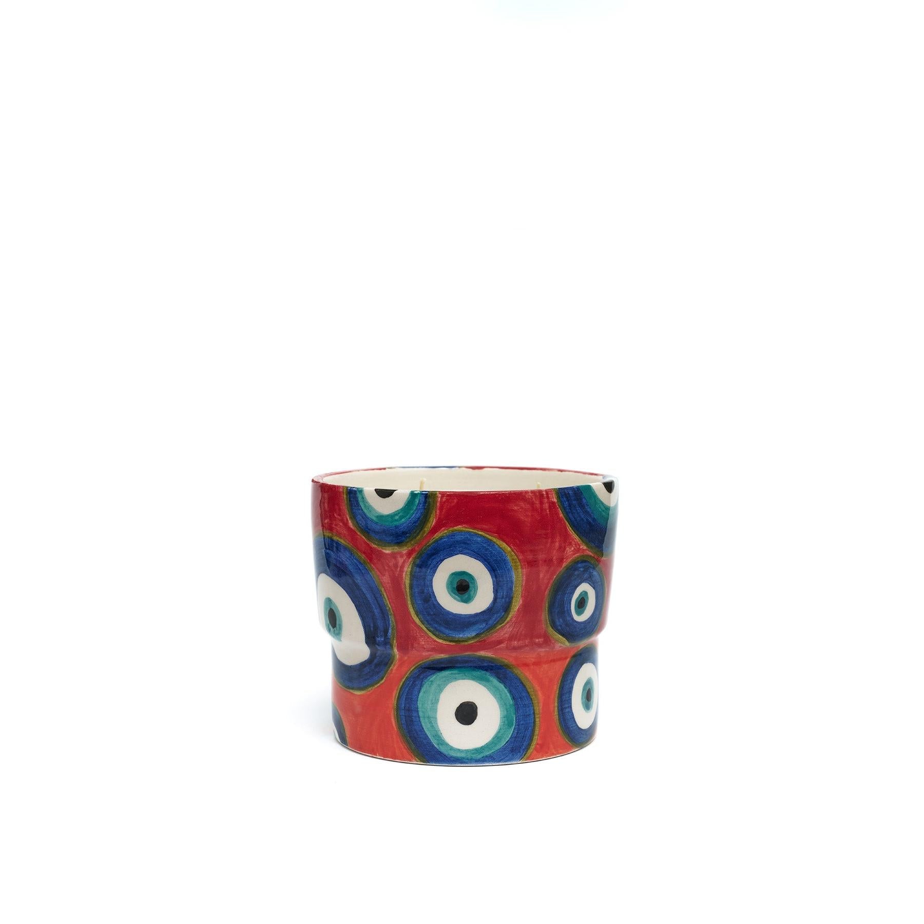 Kırmızı Nazar Boncuğu Mum