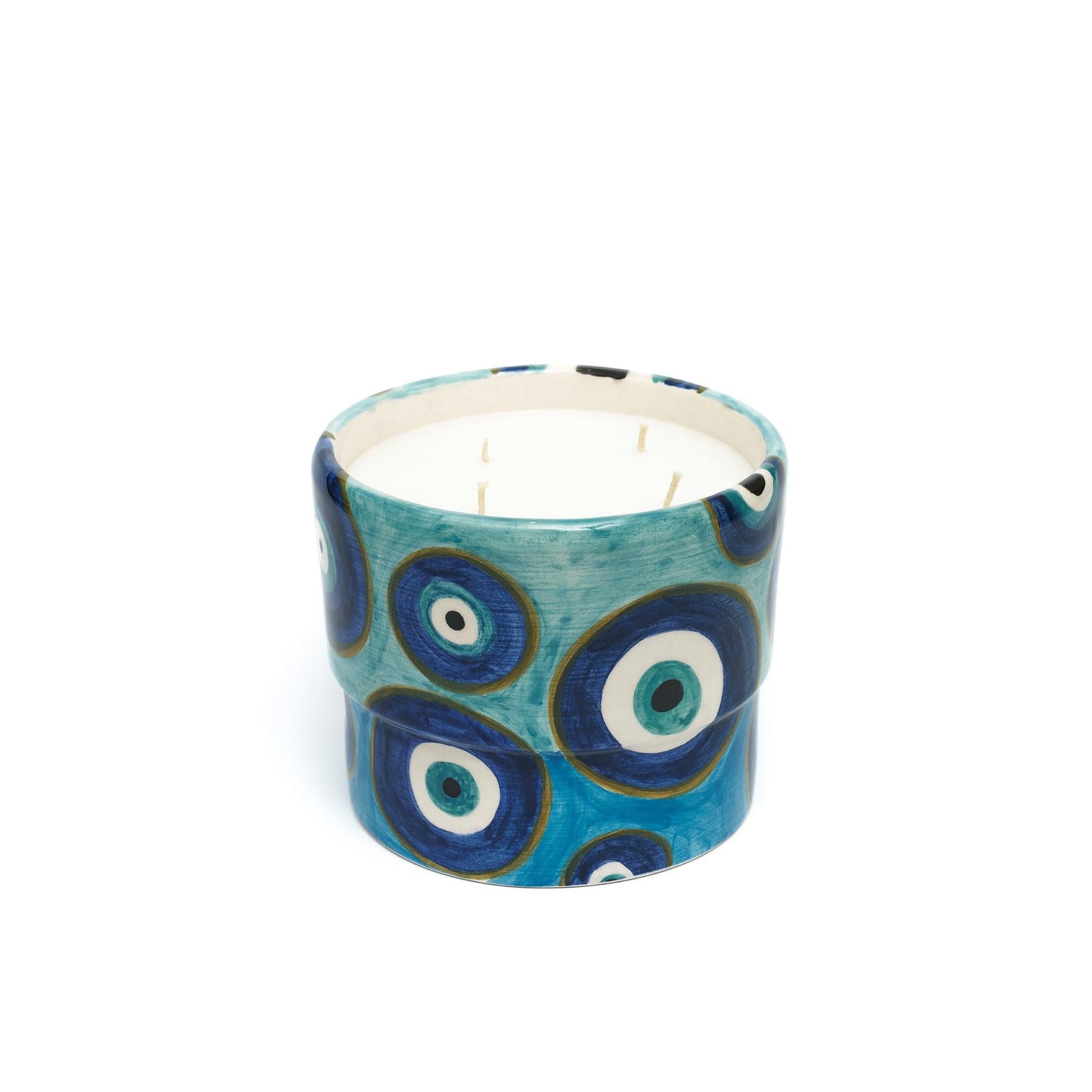 Kırmızı Nazar Boncuğu Mum