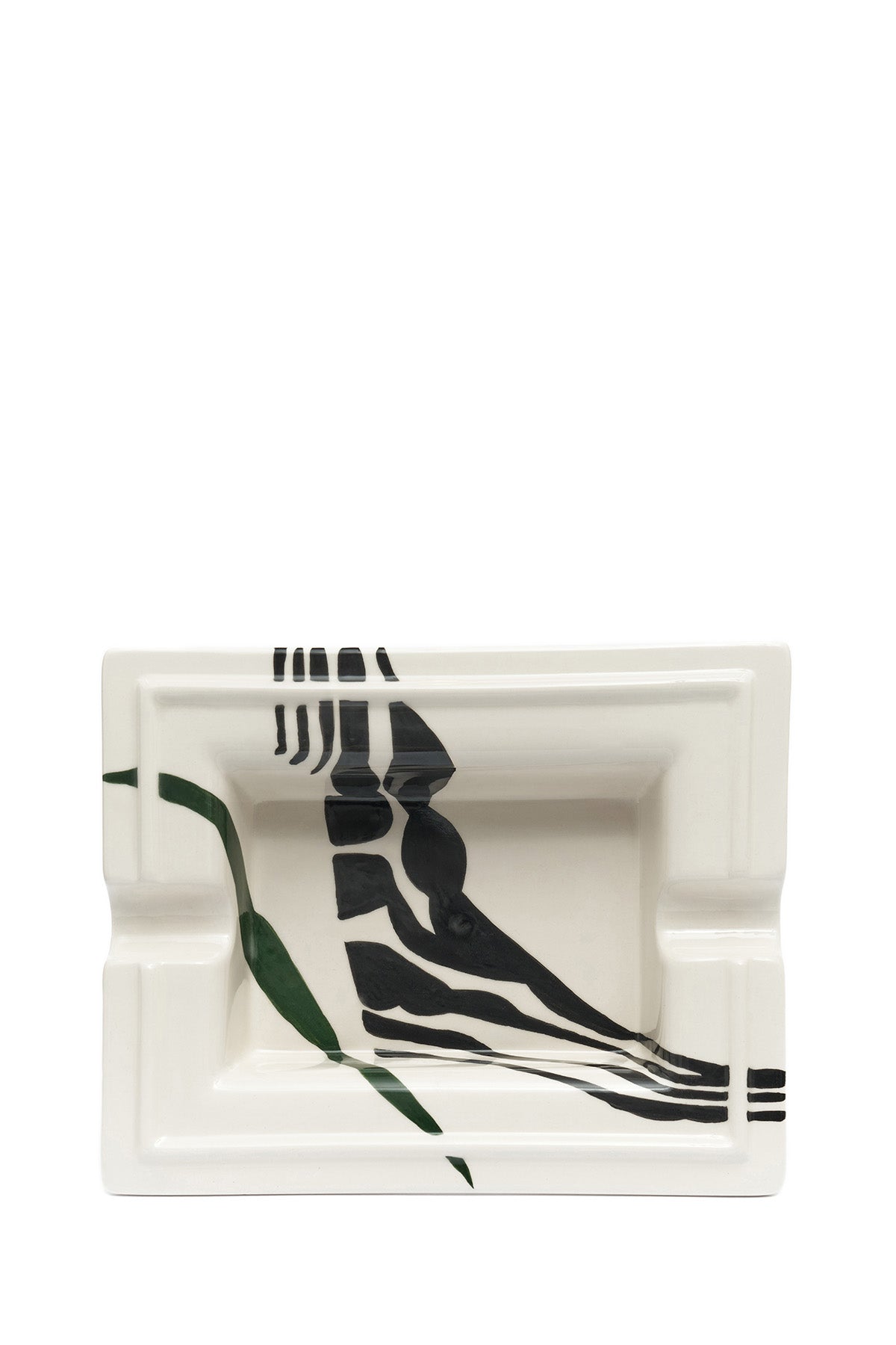 Kırmızı Zebra Desenli Seramik Puro Küllüğü