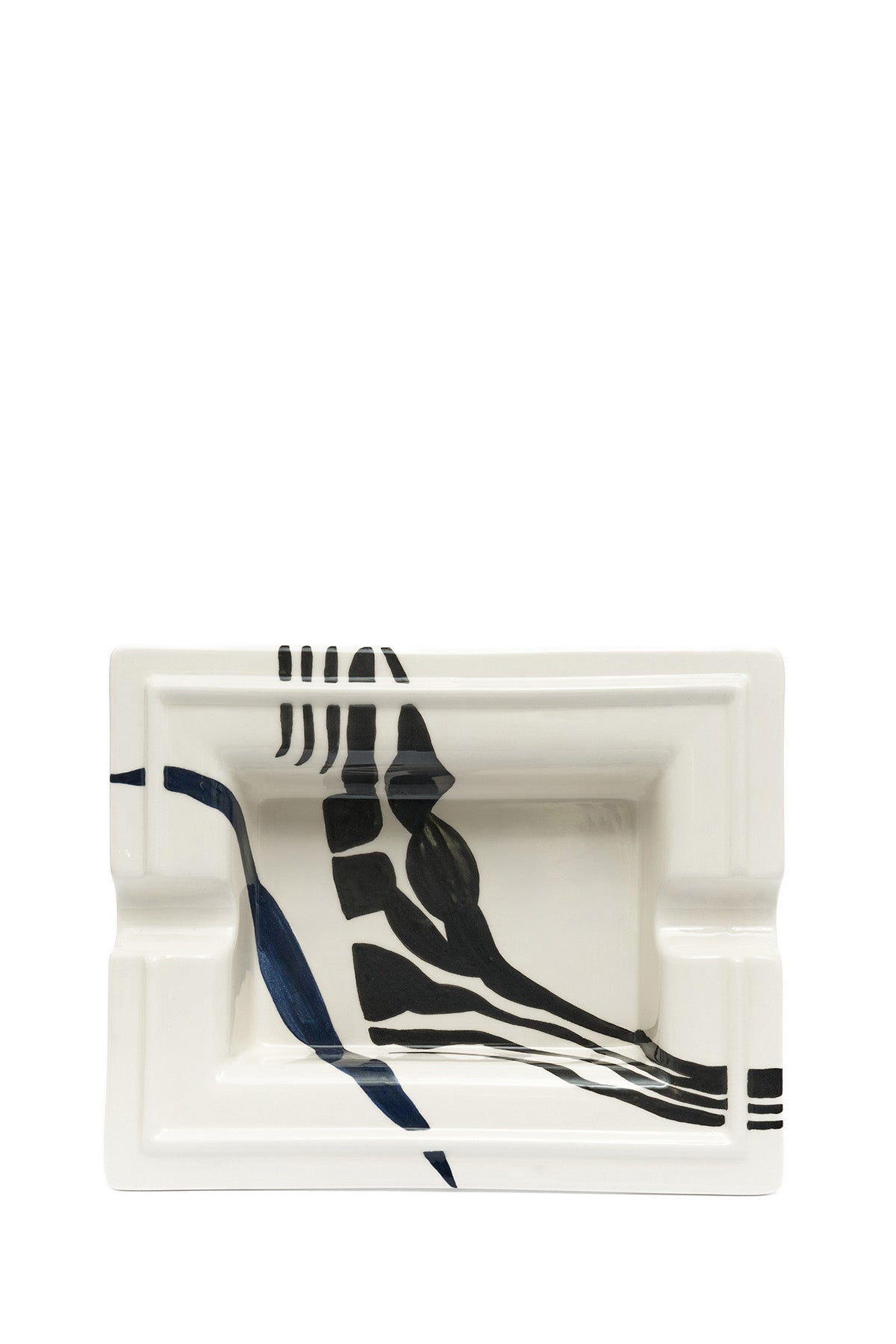 Kırmızı Zebra Desenli Seramik Puro Küllüğü