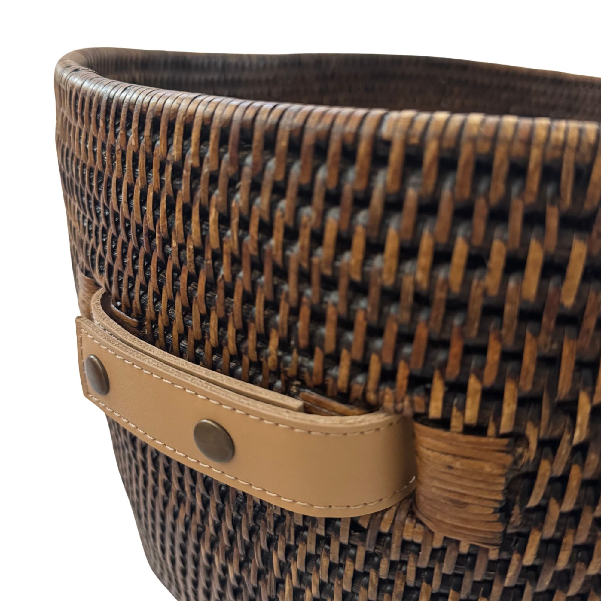Kısa Geniş Rattan Sepet-Sepet-King Zoo-NowShopFun