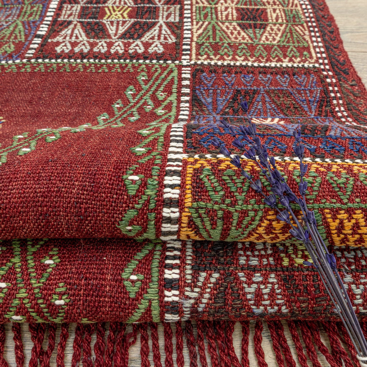 Klark Bordo El Dokuma Kilim 144x196 cm