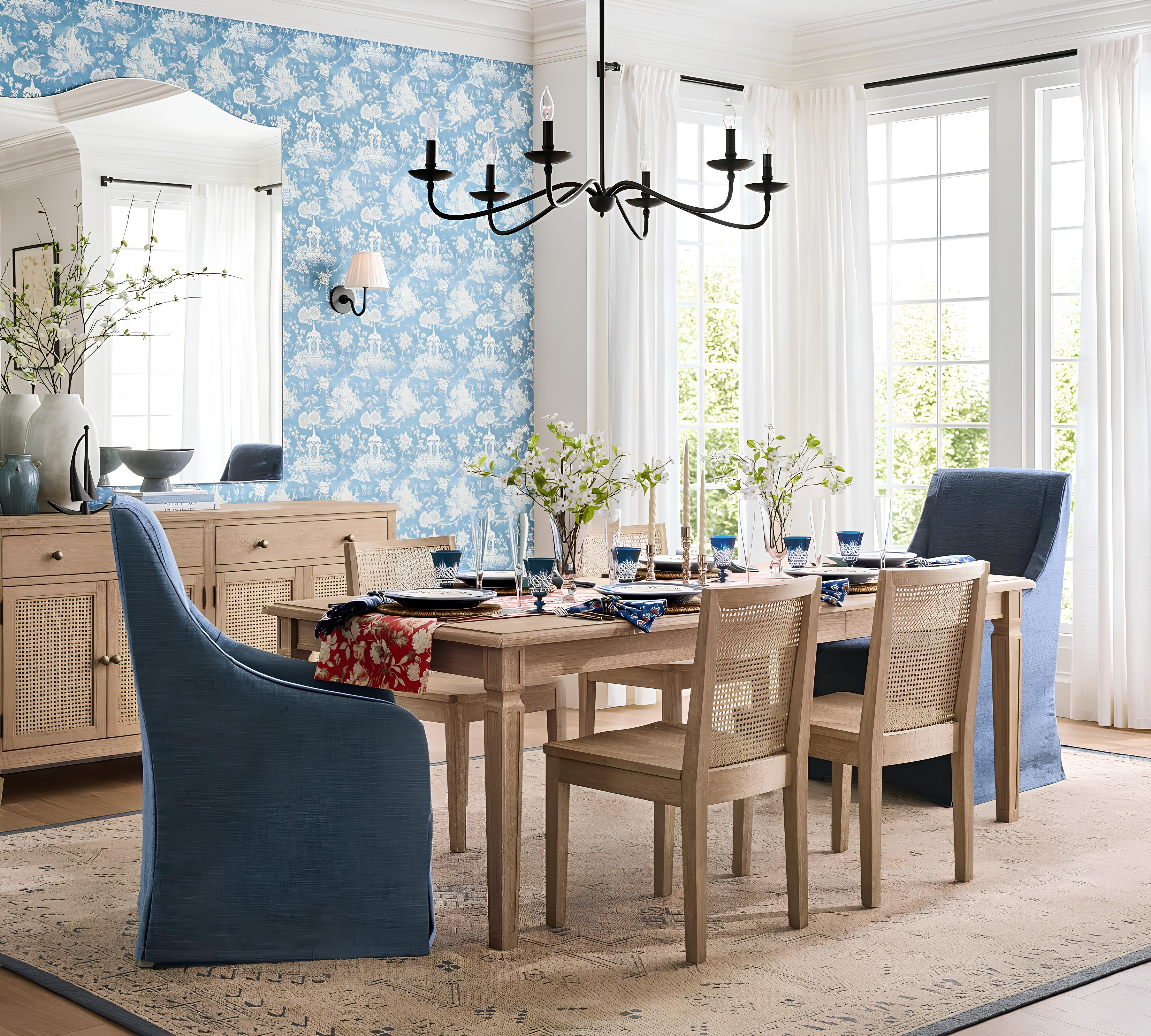 Klasik Siyah 6 Kollu Şamdan Avize-Avize-Visente Home-NowShopFun