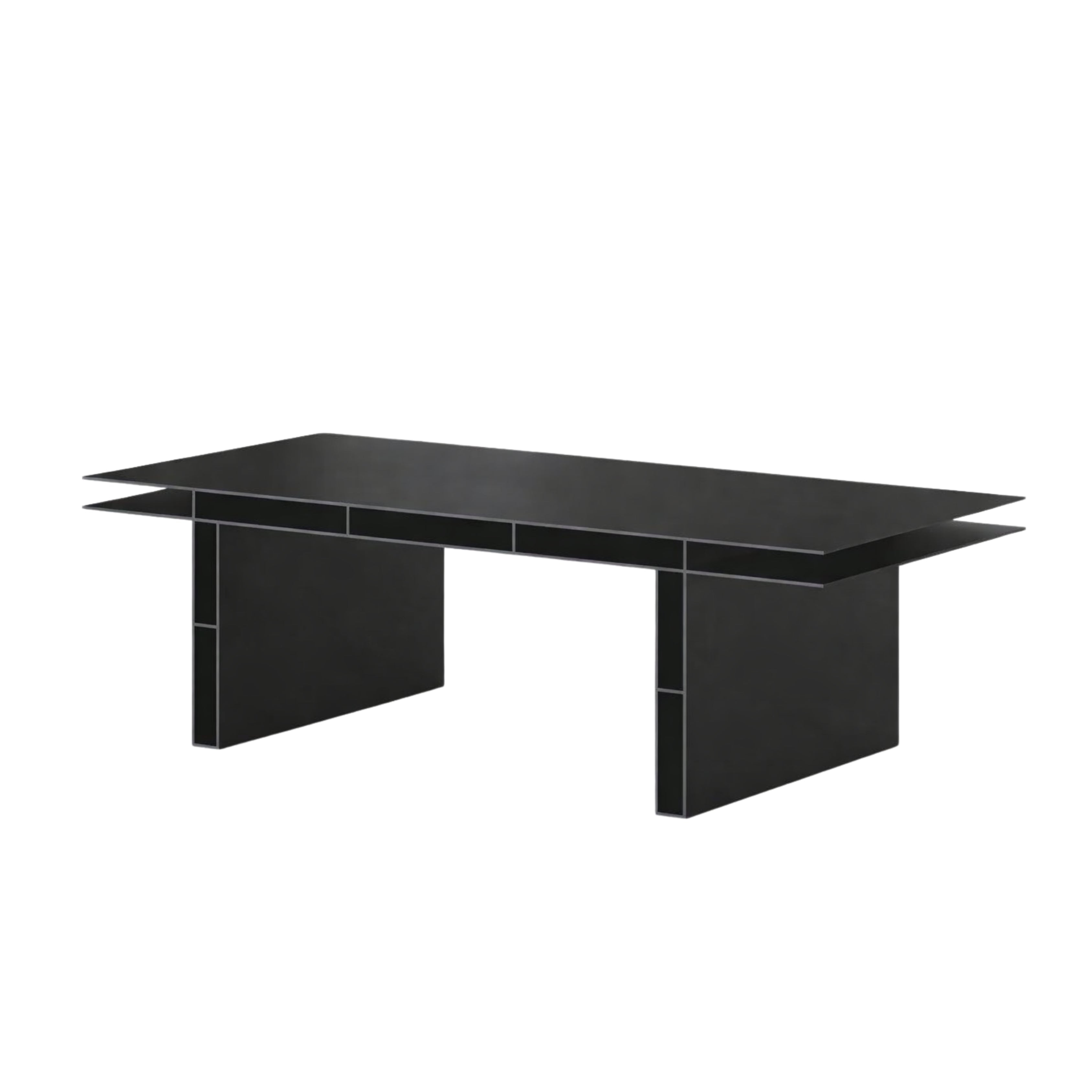 Klat Siyah Metal Çalışma Ve Yemek Masası