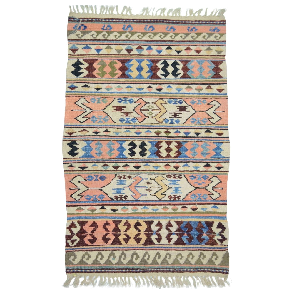 Konya Karapınar Kirmen Yün Kilim-Kilim & Halı-KilimCo-NowShopFun