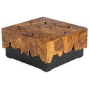 Orta Sehpa Teak / Siyah Metal Kare Form