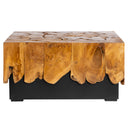 Orta Sehpa Teak / Siyah Metal Kare Form