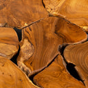 Orta Sehpa Teak / Siyah Metal Kare Form