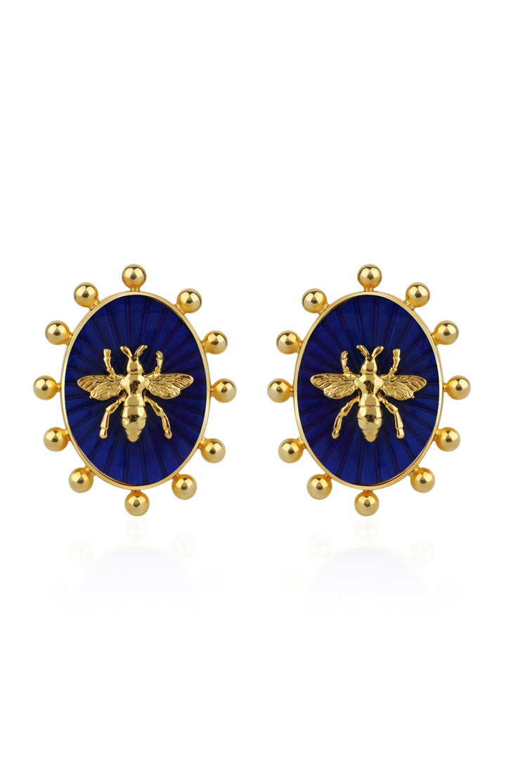 Queen Bee Earrings-Earrings-Khiera-NowShopFun