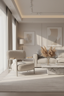 Krem Boucle Modern Berjer