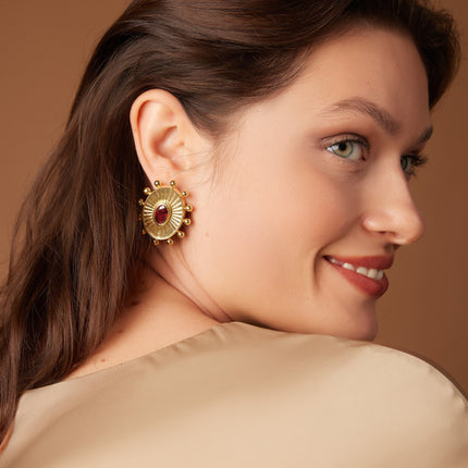 Crystal Earrings-Earrings-Khiera-Violet-NowShopFun