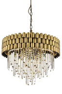 Avonni AV-1697-6KT Krom Kaplama Modern Avize E14 Metal Cam H: 100 cm, Ø: 50 cm-Avonni-NowShopFun