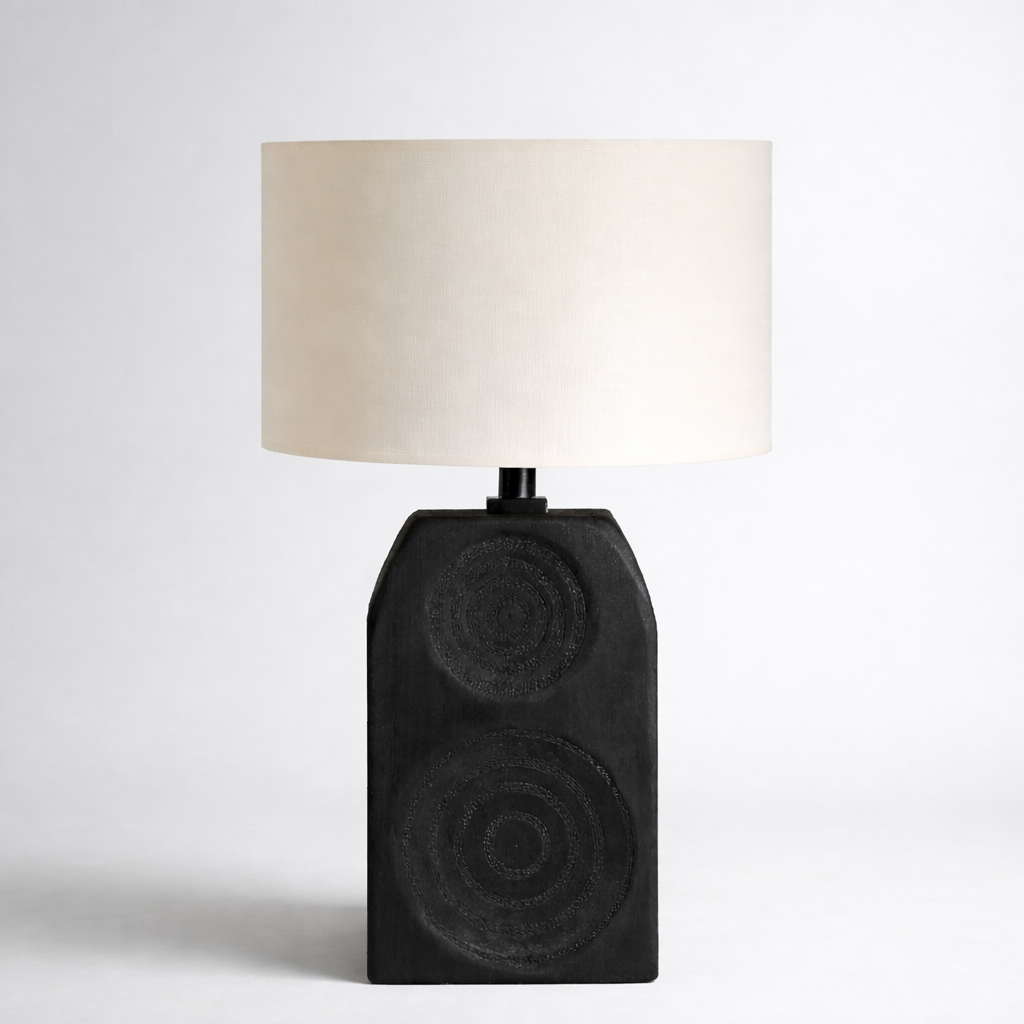 Kuadra Ahşap Abajur