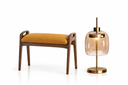 Kulplu Beygir Puf Koyu Cila & Jadore Masa Lambası / Puf + Masa-NOW FURNITURE-NowShopFun