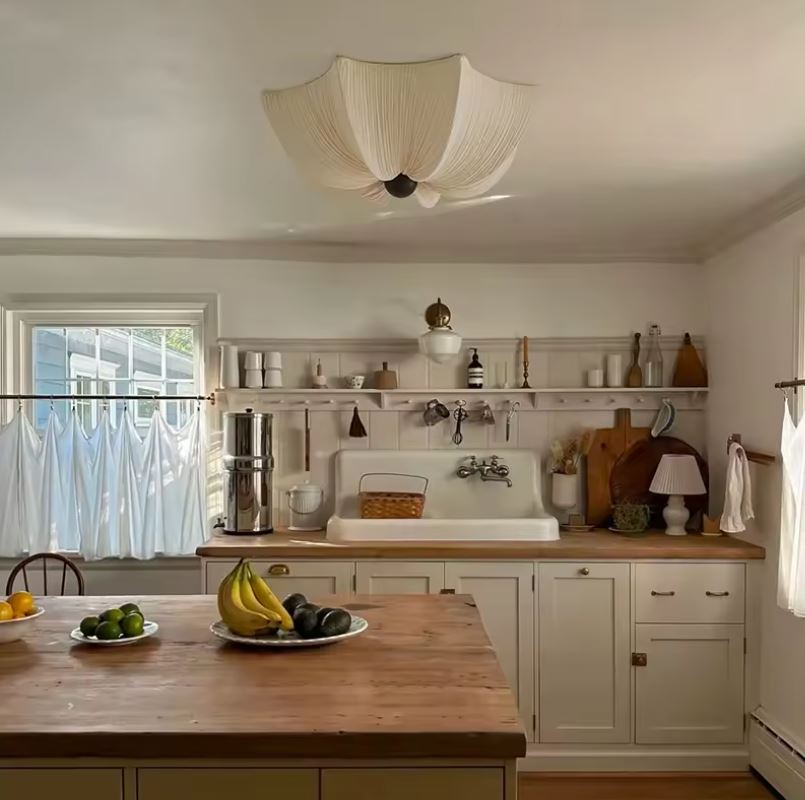 Kumaş Plafonyer Avize Star