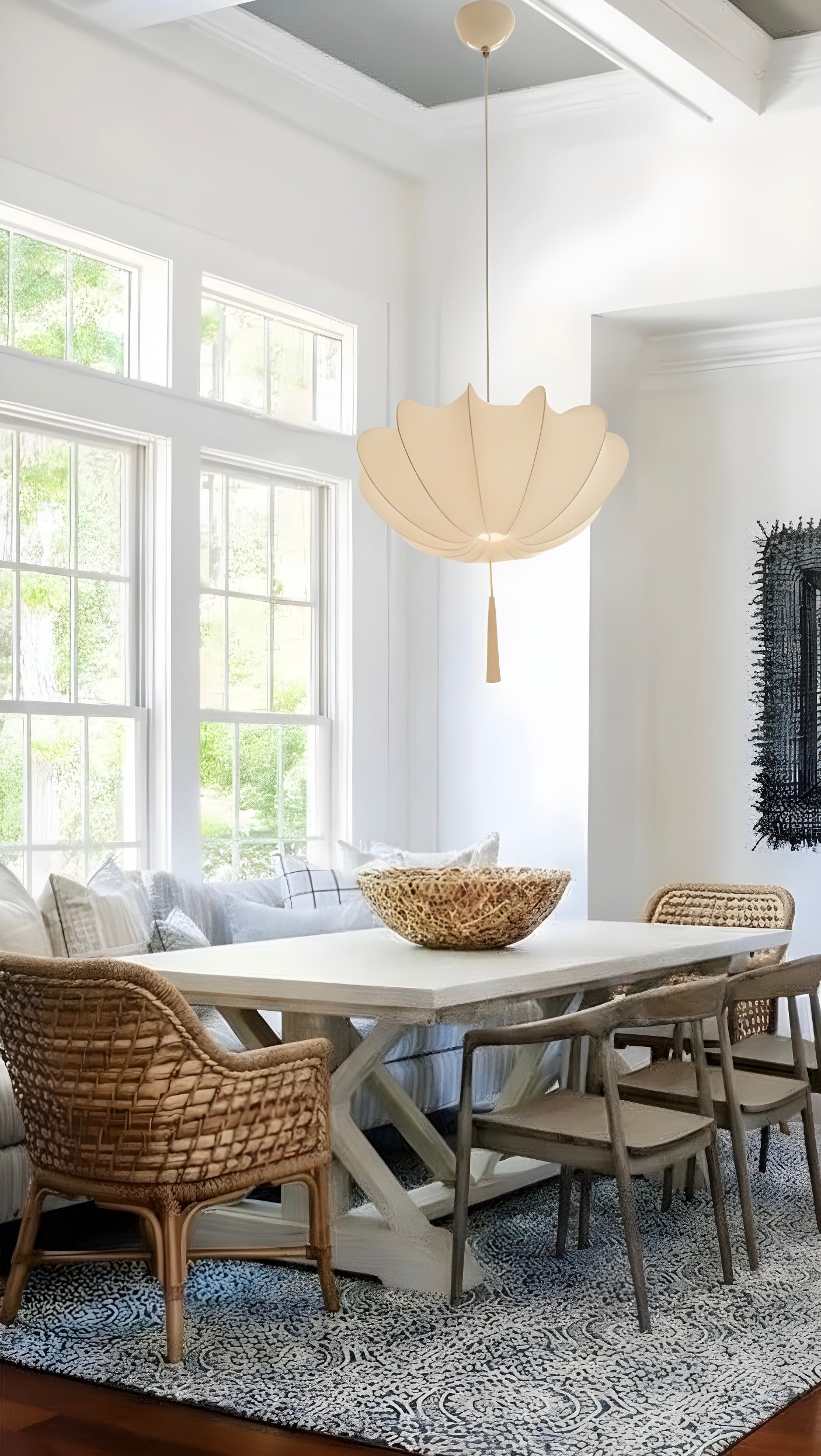 Kumaş Sarkıt Avize-Avize-Tarz Aydınlatma-NowShopFun