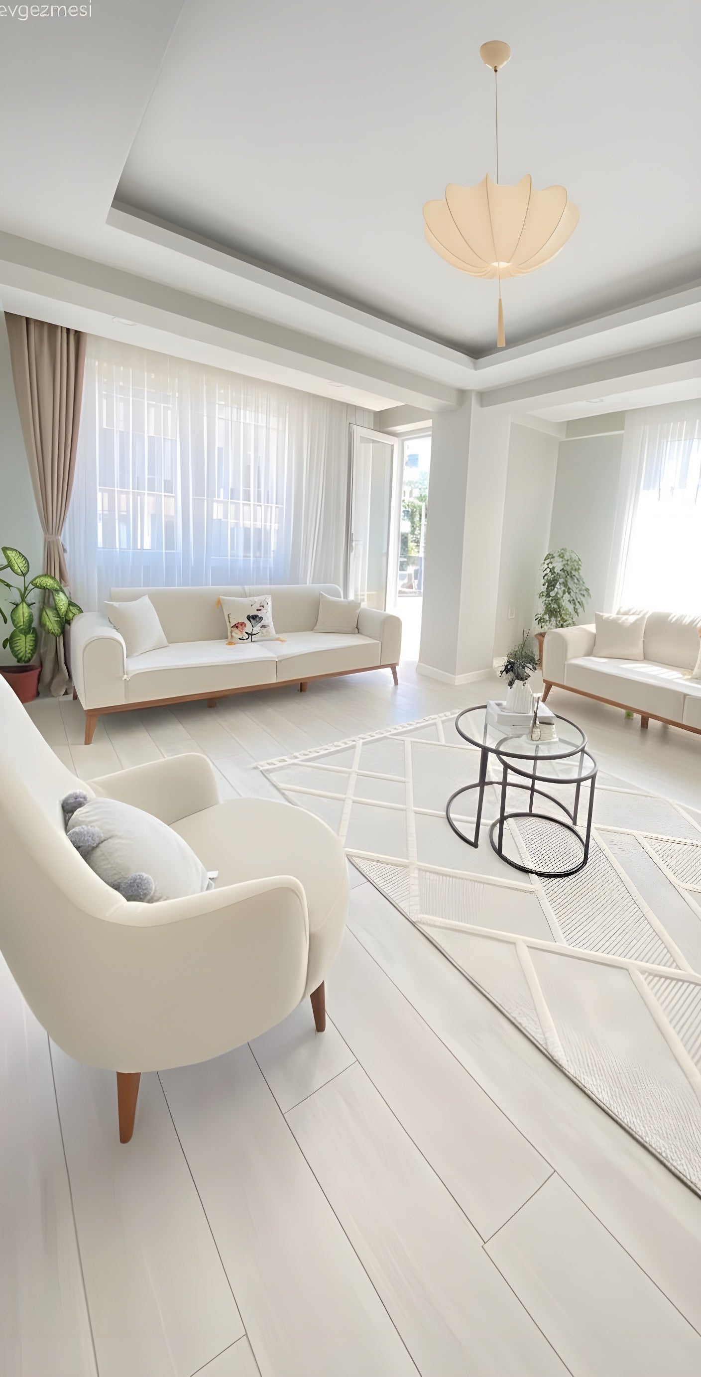 Kumaş Sarkıt Avize-Avize-Tarz Aydınlatma-NowShopFun